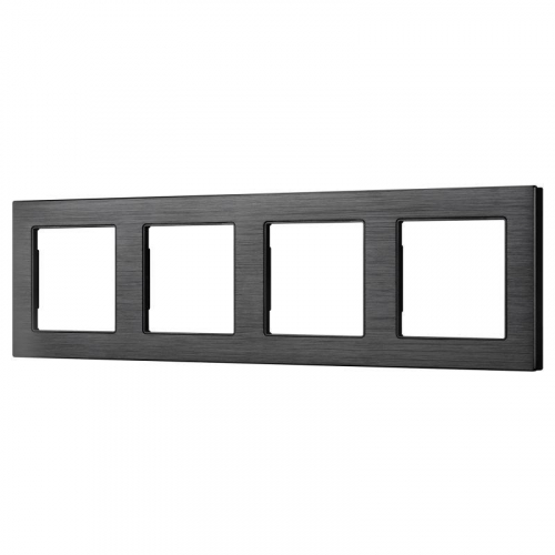 Рамка алюминиевая FRM-PRESTO-ALS-4-BK Arlight 043862