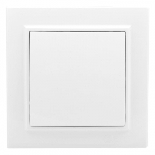 Выключатель 1-кл. СП Минск 10А IP20 бел. Basic EKF ERV10-021-10