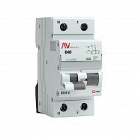 Выключатель автоматический дифференциального тока 2п B 40А 30мА тип AC 6кА DVA-6 Averes EKF rcbo6-1pn-40B-30-ac-av