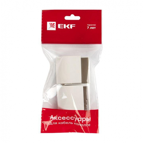 Заглушка 40х25 бел. Plast PROxima (уп.4шт) EKF ecw-40-25x4 фото 7