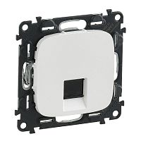 Механизм розетки компьютерной 1-м Valena Allure RJ45 кат.6 UTP с лицевой панелью бел. Leg 753742