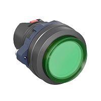 Головка кнопки выпуклая прозрачная с фиксацией зел. DKC M22P-CLLGP