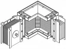 Секция угловая прав. 3200А Al 3L+N+PER IP55 тран. IEK LB-3200A4-35-F-LR