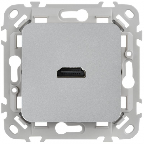 Розетка HDMI СП FLITE РШДМА-ФлА механизм алюм. IEK FI-H10-K47 фото 2