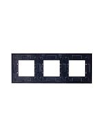 Рамка 3-м Zenit стекло бел. ABB 2CLA227300N3001