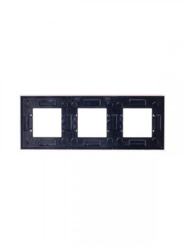 Рамка 3-м Zenit стекло бел. ABB 2CLA227300N3001
