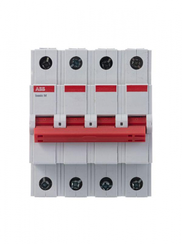 Выключатель нагрузки мод. 4п 32А Basic M BMD51432 ABB 2CDD644051R0032 фото 3