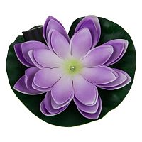 Светильник садовый USL-S-828/PT060 PURPLE WATERLILY IP44 на солнечной батарее "Фиолетовая кувшинка" плавающ. 1 светодиод тепл. бел. свет. Uniel UL-00011601