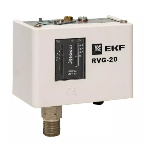 Реле избыточного давления RVG-20-0.6 (0.6МПа) EKF RVG-20-0.6 фото 3