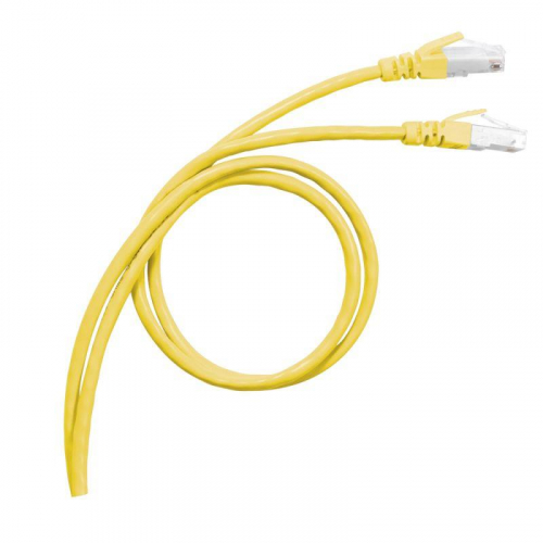 Патч-корд LCS RJ45 STP кат.6А 1м желт. Leg 051780