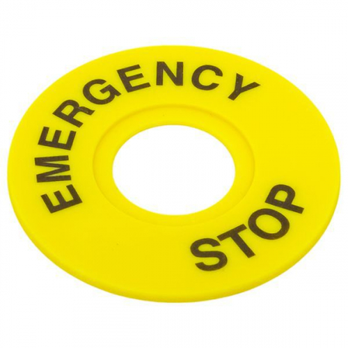 Табличка для кнопок 22мм "EMERGENCY STOP" EKF scep-es фото 4