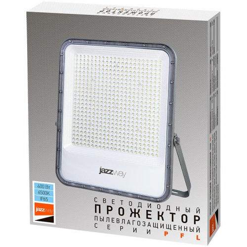 Прожектор светодиодный PFL-S4 400Вт 6500К IP65 80град. ДО с клапаном с линзовым модулем Pro+ JazzWay 5040243 фото 6