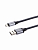 Дата-кабель, ДК 10, USB - micro USB, 1 м, тканевая оплетка, серый, TDM