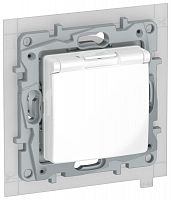 Розетка с з/к/ш с кр. 16А IP44 бел. IEKETIKA IEK 6722261