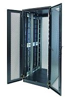 Шкаф Racknet S3000 47U 800х800 передн. дверь перфорир. двухстворчат.; задн. дверь перфорир. двухстворчат. черн. Eurolan 60F-47-88-35BL