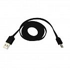 Кабель USB универс. microUSB шнур плоский 1м черн. Rexant 18-4270