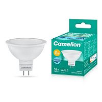 Лампа светодиодная LED3-JCDR/845/GU5.3 3Вт рефлектор матовая 4500К бел. GU5.3 270лм 220В Camelion 11368