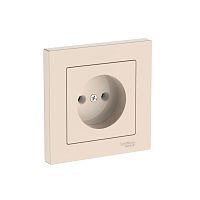 Розетка AtlasDesign 16А без заземл. быстрозажим. клем. в сборе беж. SE ATN000240S