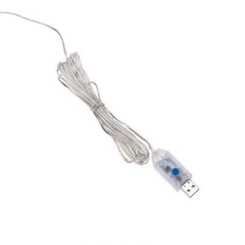 Гирлянда светодиодная "Роса "Светодиодный дождь" 3х3м LED бел. 12Вт IP20 USB+пульт управления с крючками для крепления Neon-Night 315-885 фото 8