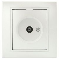 Розетка телевизионная одиночная TV СП Plano 1-301-06 IP20 перламутр Intro Б0053986