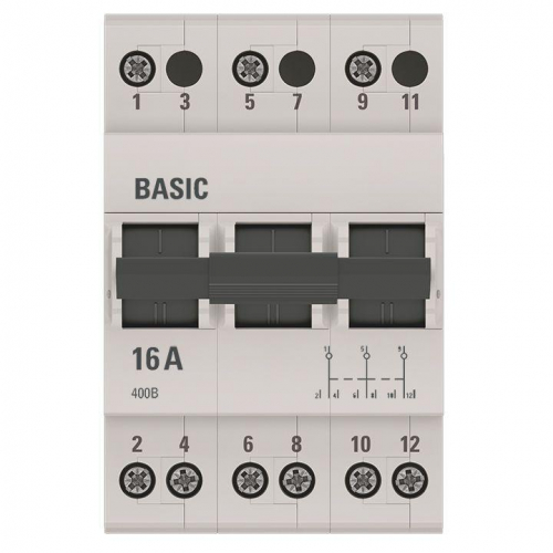 Переключатель трехпозиционный 3п 16А Basic EKF tps-3-16 фото 2