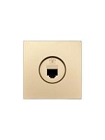 Розетка телефонная СП ZIMA IP20 евро стандарт механизм зол. LEZARD 704-3688-137