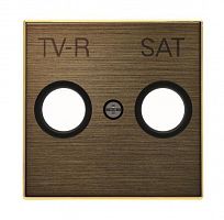 Накладка для TV-R-SAT розетки SKY античная латунь ABB 2CLA855010A1201