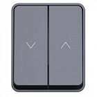 Выключатель для жалюзи 2-кл. ОП AtlasDesign PROFI 10А IP54 антрацит SE ATN544019