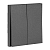 Переключатель перекрестный 2-кл. СП STRONG 10А графит Kranz KR-78-0733-6