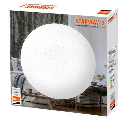 Светильник светодиодный декоративный PPB Starway-2 32Вт 4000К IP20 d320х60 настенно-потолочный бытовой JazzWay 5025493 фото 7