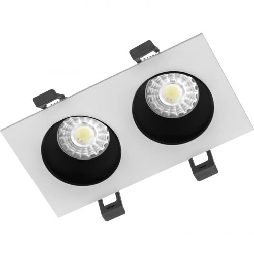 Рамка двойная ADJUSTABLE UGR/R бел./черн. СТ 2902000110