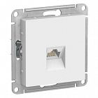 Розетка компьютерная AtlasDesign RJ45 кат.6A механизм бел. SE ATN000186