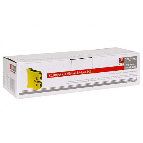 Колодка клеммная ЕК-6/40 JXB земля EKF plc-ek-6/40 фото 3