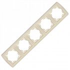 Рамка 5-м Маргарита горизонт. сл.кость (ivory) UNIversal 1084-I