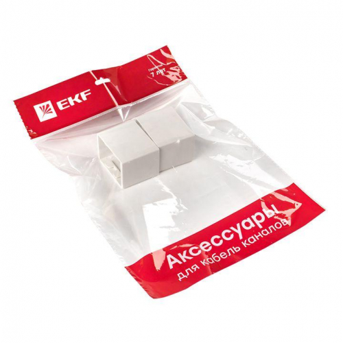 Соединитель на стык 60х40 бел. Plast PROxima (уп.4шт) EKF conw-60-40x4 фото 6