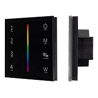 Панель сенсорная SMART-P30-RGBW 230В 4 зоны 2.4G IP20 пластик черн. Arlight 027104