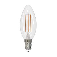 Лампа светодиодная LED-C35-11W/3000K/E14/CL PLS02WH Sky 11Вт свеча 3000К тепл. бел. прозр. картон Uniel UL-00005164