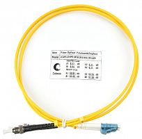 Шнур оптический FOP(d)-9-LC-ST-1m duplex LC-ST 9/125 sm 1м LSZH Cabeus 7524c