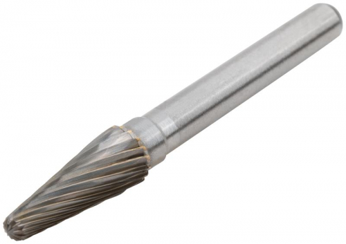 Шарошка карбидная профи штифт 6мм коническая с закруглением FIT 36595 фото 2
