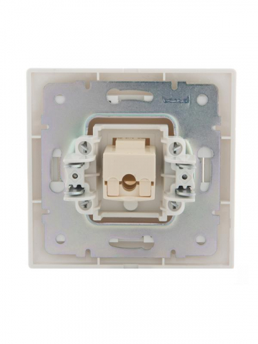 Розетка компьютерная 1-м СП Mira RJ45 бел./бел. LEZARD 701-0202-139 фото 4