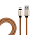 Кабель USB micro USB эко-кожа 1м корич. Rexant 18-4231