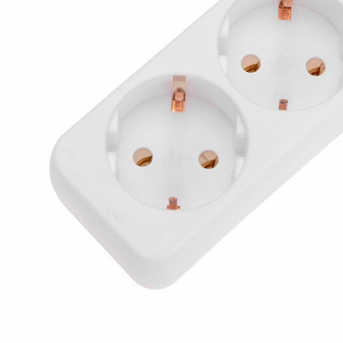 Удлинитель 3х3м с заземл. 3х0.75 бел. PROCONNECT 13-4209 фото 5