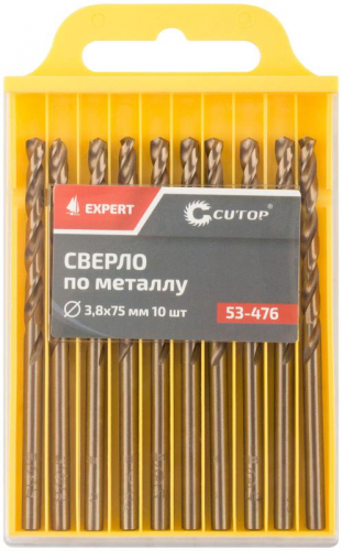 Сверло по металлу ЭКСПЕРТ/EXPERT 3.8х75мм (уп.10шт) Cutop 53-476 фото 3