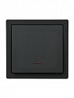 Выключатель 1-кл. ОП LETO 10А IP20 с индикацией черн. бархат LEZARD 752-4200-111