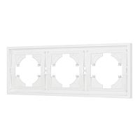 Рамка 3-м FRM-TENDO-SFPL-3-WH пластик. бел. Arlight 054653