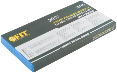Лерки-метчики для мягкого металла 20шт пластиковый кейс FIT 70780 фото 3