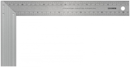 Угольник столярный профи 300х150мм FIT 19544