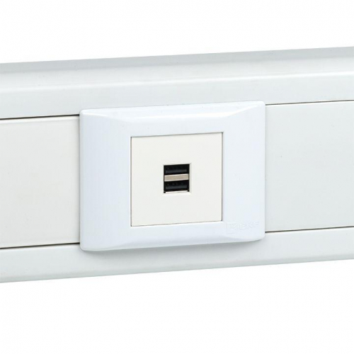 Розетка USB сила тока 2.1А (2 гнезда) без индикатора EKF E2MR2-20USB-10 фото 4