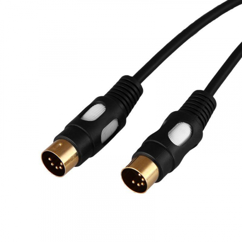 Шнур DIN 5PIN Plug - DIN 5PIN Plug 1.5м (GOLD) Rexant 17-2522 фото 4