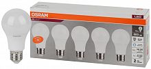 Лампа светодиодная LED Value LVCLA75 10SW/865 10Вт грушевидная матовая E27 230В 2х5 RU (уп.5шт) OSRAM 4058075577770